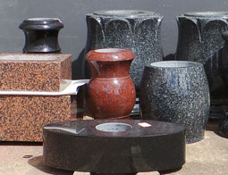 Headstone vases